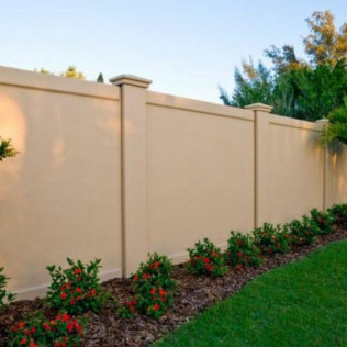 Stucco Fence System | Boise River Fence